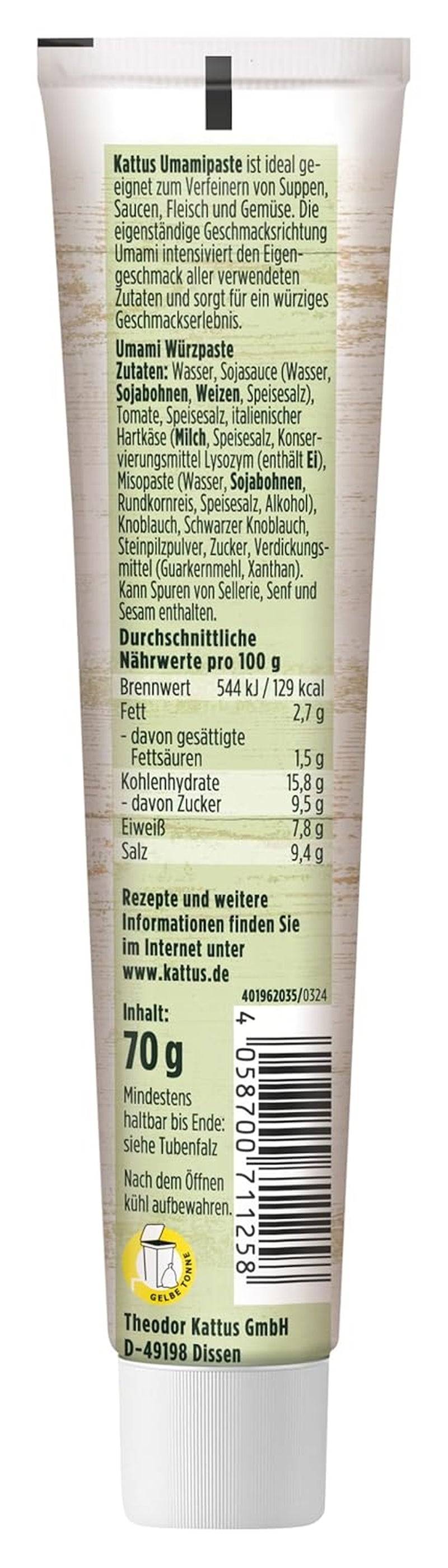 - Umamipaste | Universal Würzpaste | Intensiviert den Eigengeschmack der Zutaten | 70 g in der wiederverschließbaren Tube