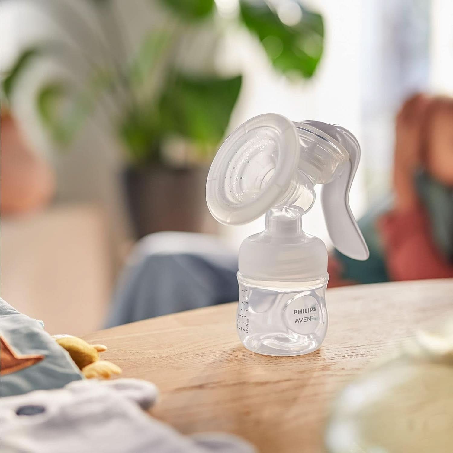 Philips Avent Handmilchpumpe - Einfaches Abpumpen, Mit Natural-Motion Technologie, Bpa-Frei (Modell SCF430/01) Transparent Accesorii Hrana si Alaptare Bebe Naty Shop