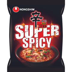 NONGSHIM - Tăiței Instant Shin Red Picanți - 6 X 120 GR - Pachet Multiplu