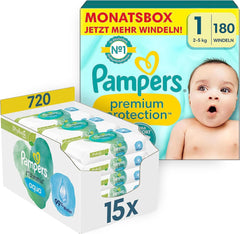 Pachet de început Premium Protection 1 și șervețele umede Aqua