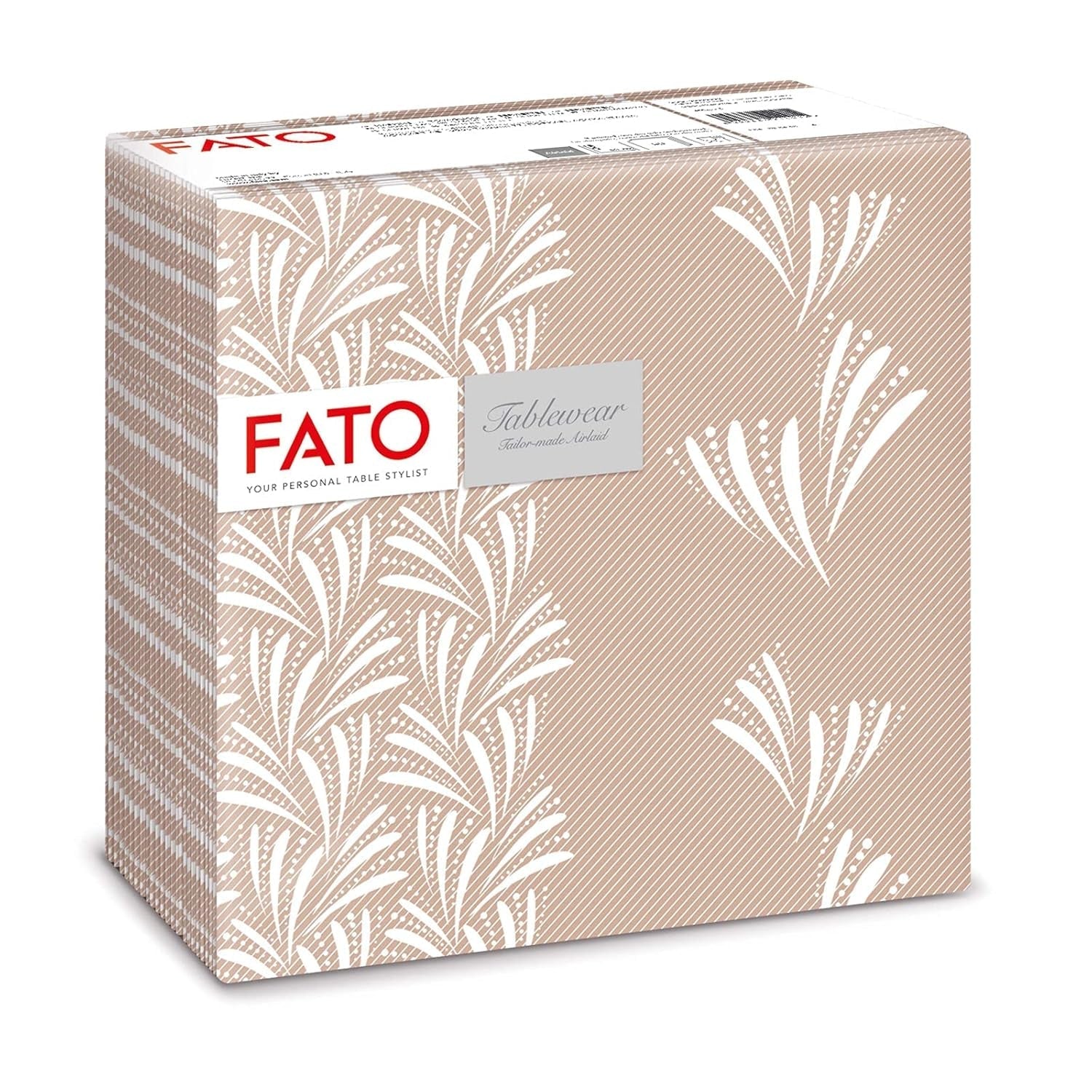 Fato - Șervețele din hârtie uscată, airlaid, efect textil, pachet cu 50 de șervețele, format 40X40 pliate în 4, Tropicana Decor