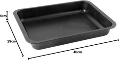 Zenker Ofenbackform (40 X 6 X 29 Cm) SPECIAL COOKING, Rechteckige Ofenform Mit Antihaftbebeschichtung, Backform Mit Extra Hohem Rand (Farbe: Schwarz), Menge: 1 Stück Matrite si tavi pentru copt Naty Shop
