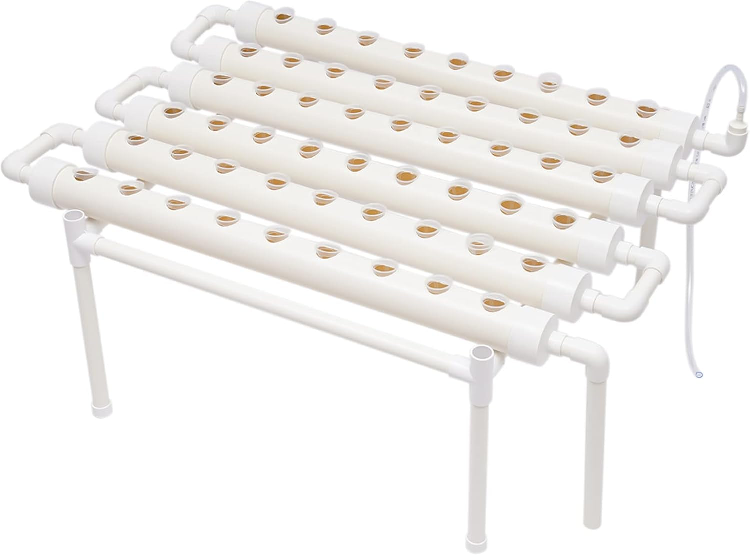 Hydroponische Systeme Grow Set Hydrokultur Plant Vegetable Hydroponic Pflanzen BewäSserung System Garten Kit Garden Tool Pflanze Sites Growing Hydroponics Hydroponisches Anzuchtsystem 54LöCher 6Rohr