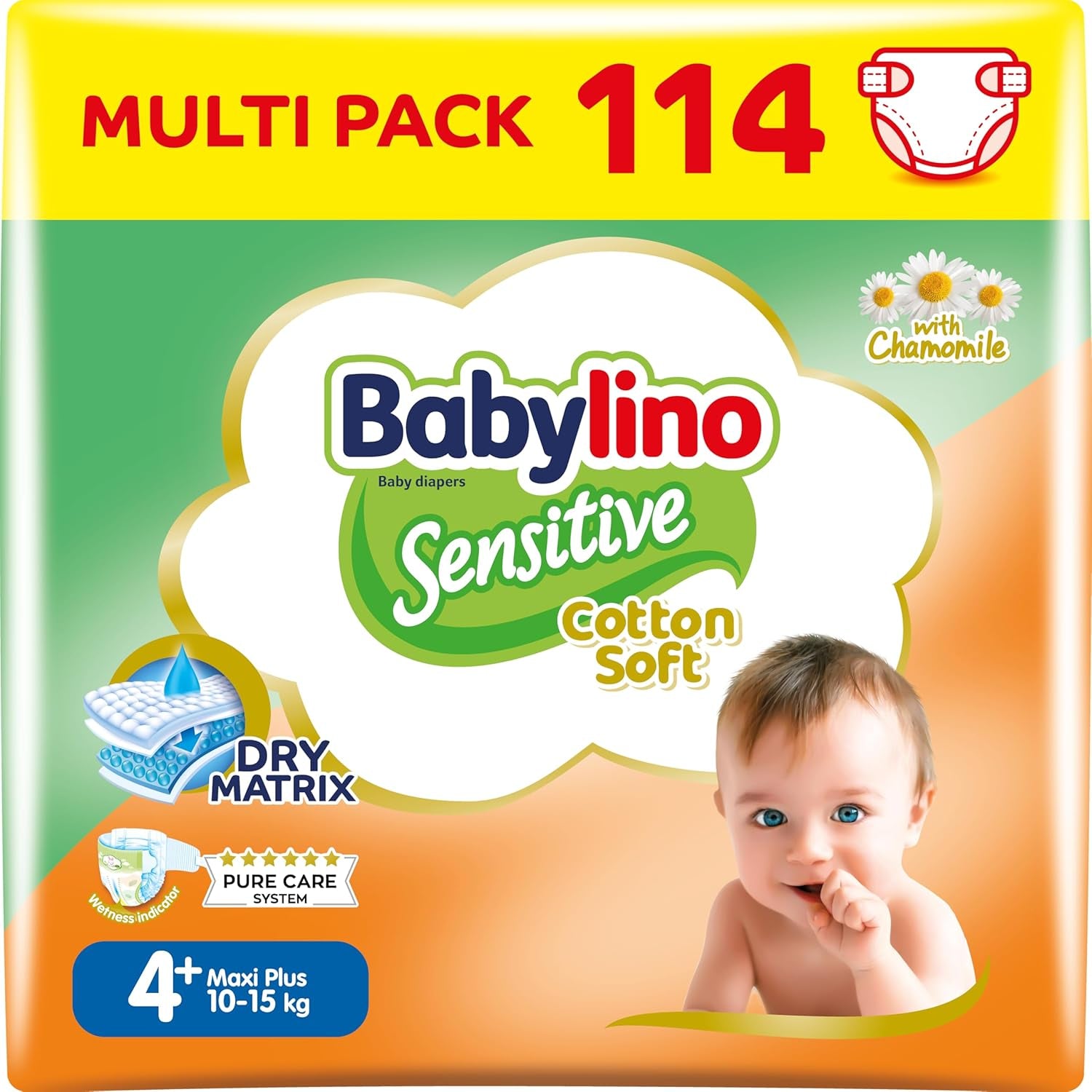 Scutece pentru bebeluși Sensitive mărimea 4, Maxi (8-13 kg), 20 bucăți