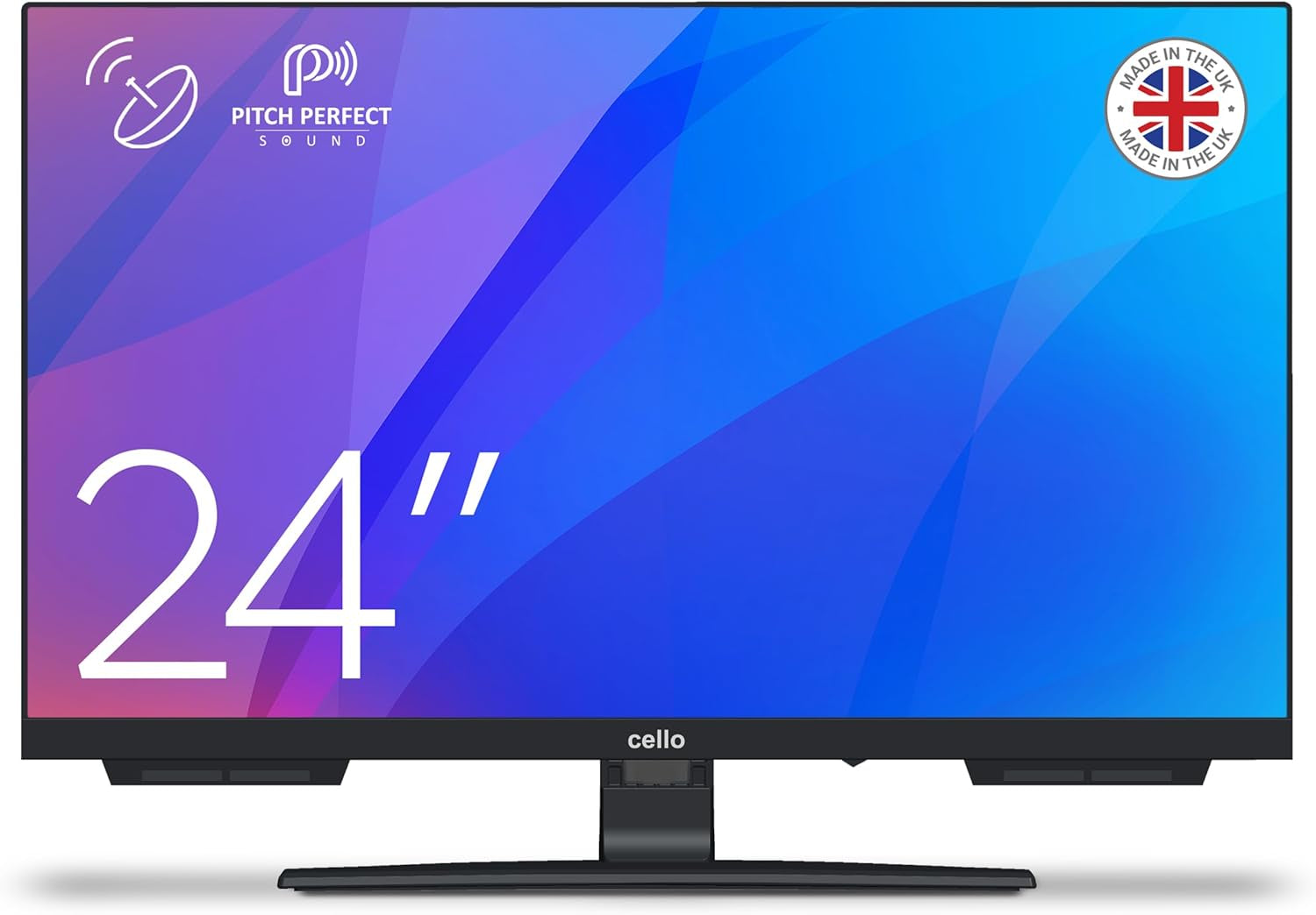 Televizor LED Cello C1924SH de 19 inch cu recepție DVB-T și satelit, configurare ușoară, funcționare de la rețea, 230V, non-inteligent, înregistrare USB a programelor TV în direct, sunet perfect, ideal pentru camere mici