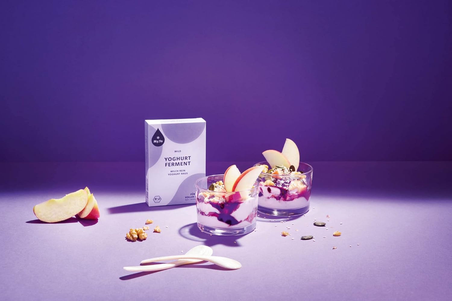 Bio Joghurtferment Mild | 6x5 gr | Joghurtkulturen für bis zu 30 L selbst gemachten milden Joghurt