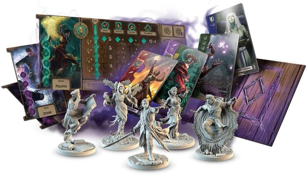 Go on Board, The Witcher: The Old World – Vrăjitoare și Vrăjitori, Expansiune, Joc pentru experți, Joc de societate, 1-5 jucători, Vârste 14+, 90-150 de minute, Germană