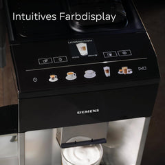 Espressor automat Siemens EQ500 integral TQ513D01, multe specialități de cafea, spumator de lapte, recipient de lapte integrat, curățare automată cu abur, 1500 W, lumină naturală argintie/negru piano