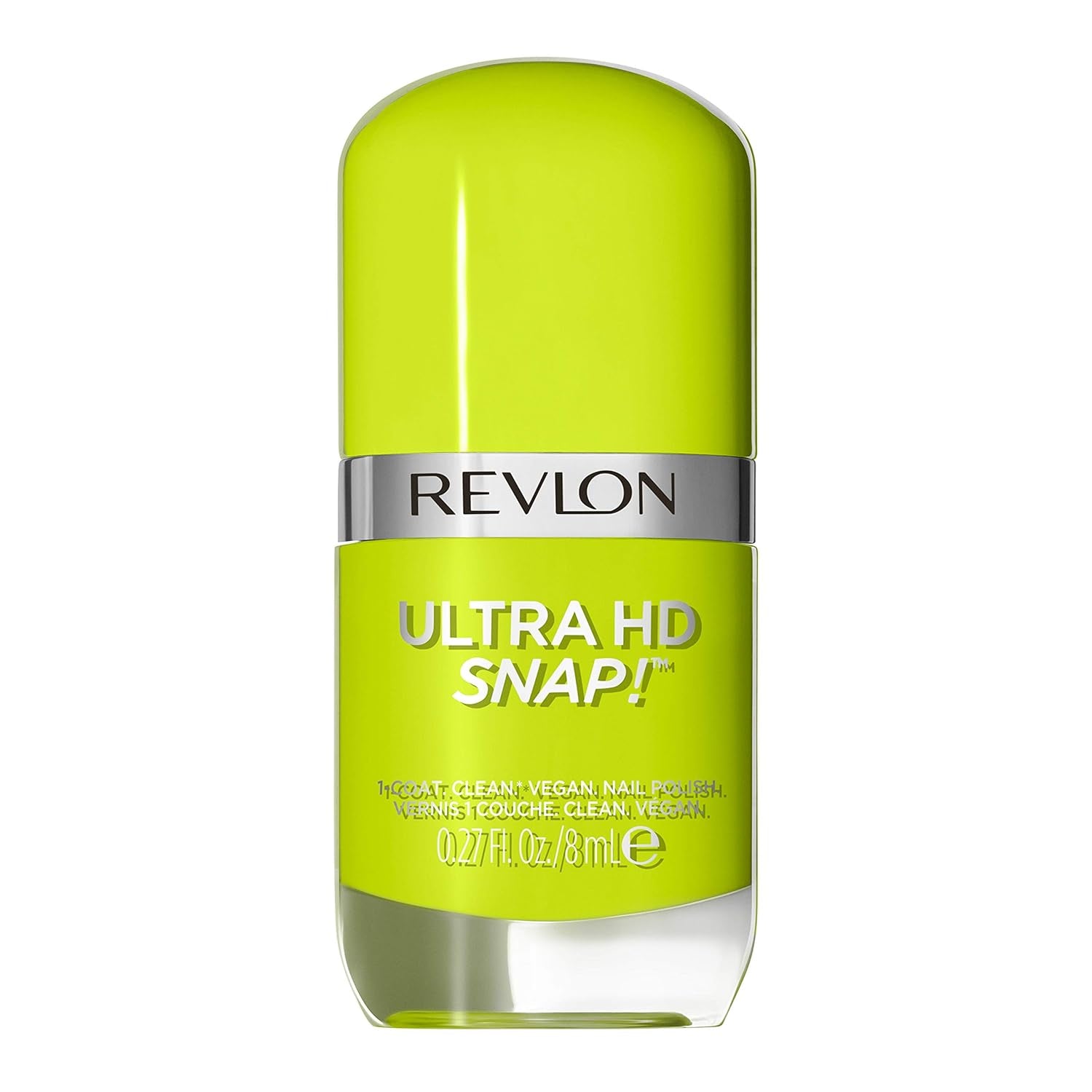 Oja Revlon Ultra HD Snap, formulă vegană de lungă durată, uscare rapidă și aplicare într-un singur strat, acoperire completă, culoare (8 ml) Hot Stuff (007), unisex