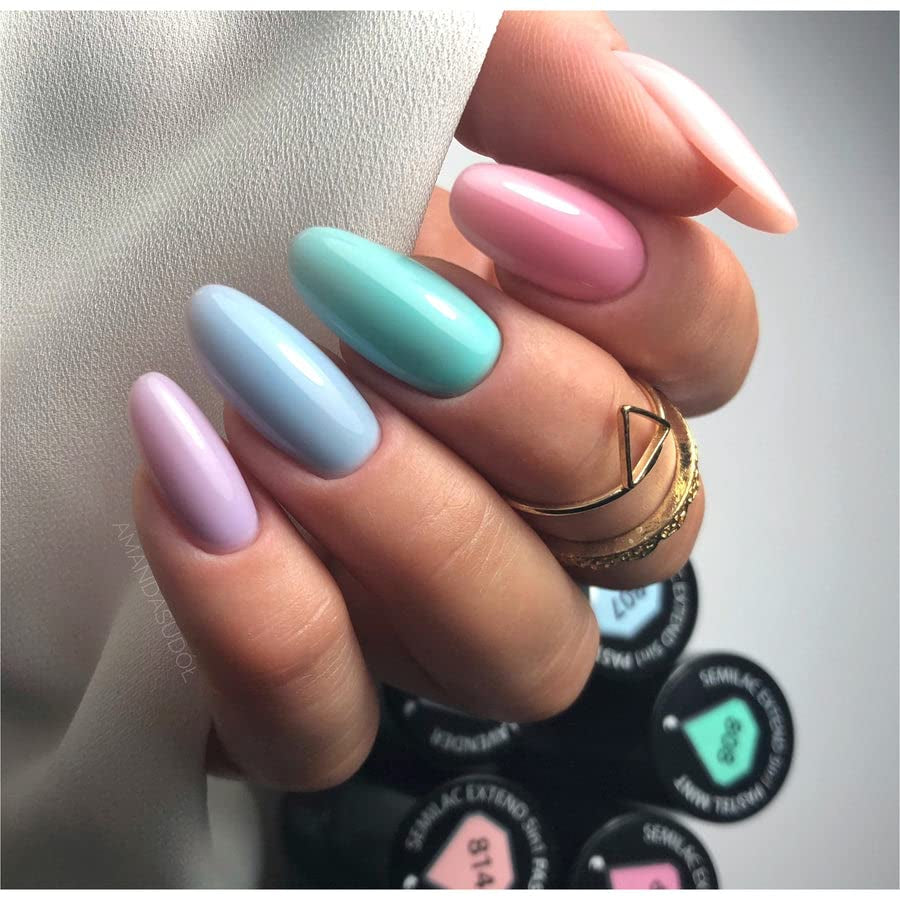 Oja Semilac Extend UV 5 în 1 808 Pastel Mint 7ml