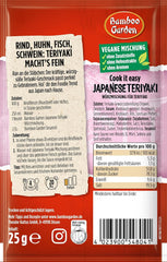 Bamboo Garden - Teriyaki Seasoning Mix , Gewürzmischung für Teriyaki , Für 4 Portionen , Ohne Geschmacksverstärker und Konservierungsstoffe , 1 x 25 g (Verpackungsdesign kann abweichen)