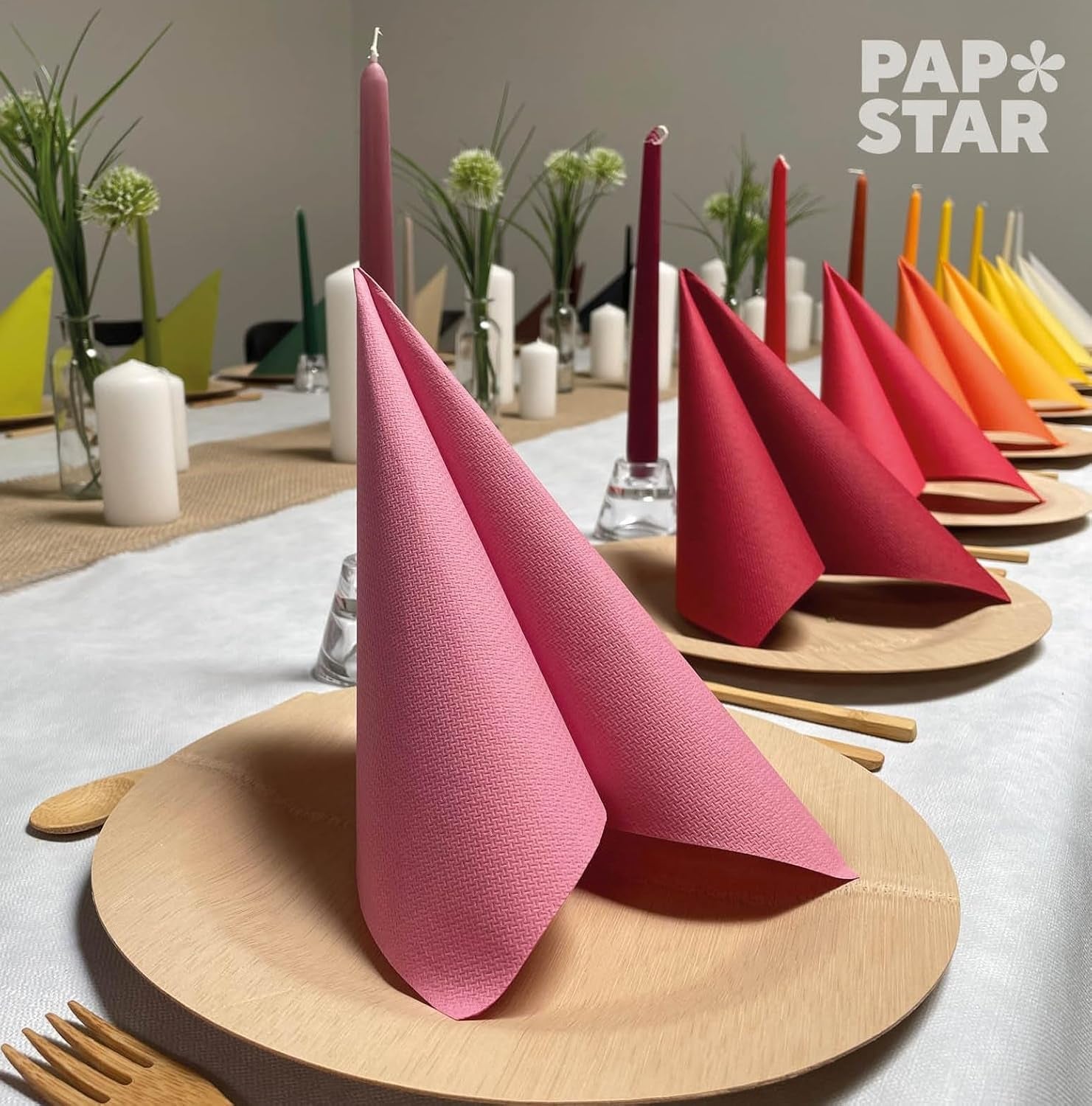 Papstar, 50 de șervețele "ROYAL Collection" 1/4 fold 40 Cm X 40 Cm portocaliu, #82219