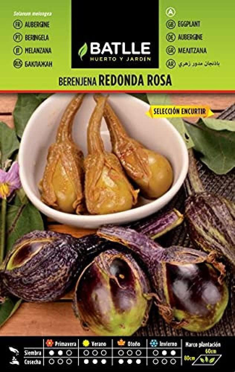 Batlle Gemüsesamen - Runde Aubergine Black Beauty (190 Samen)