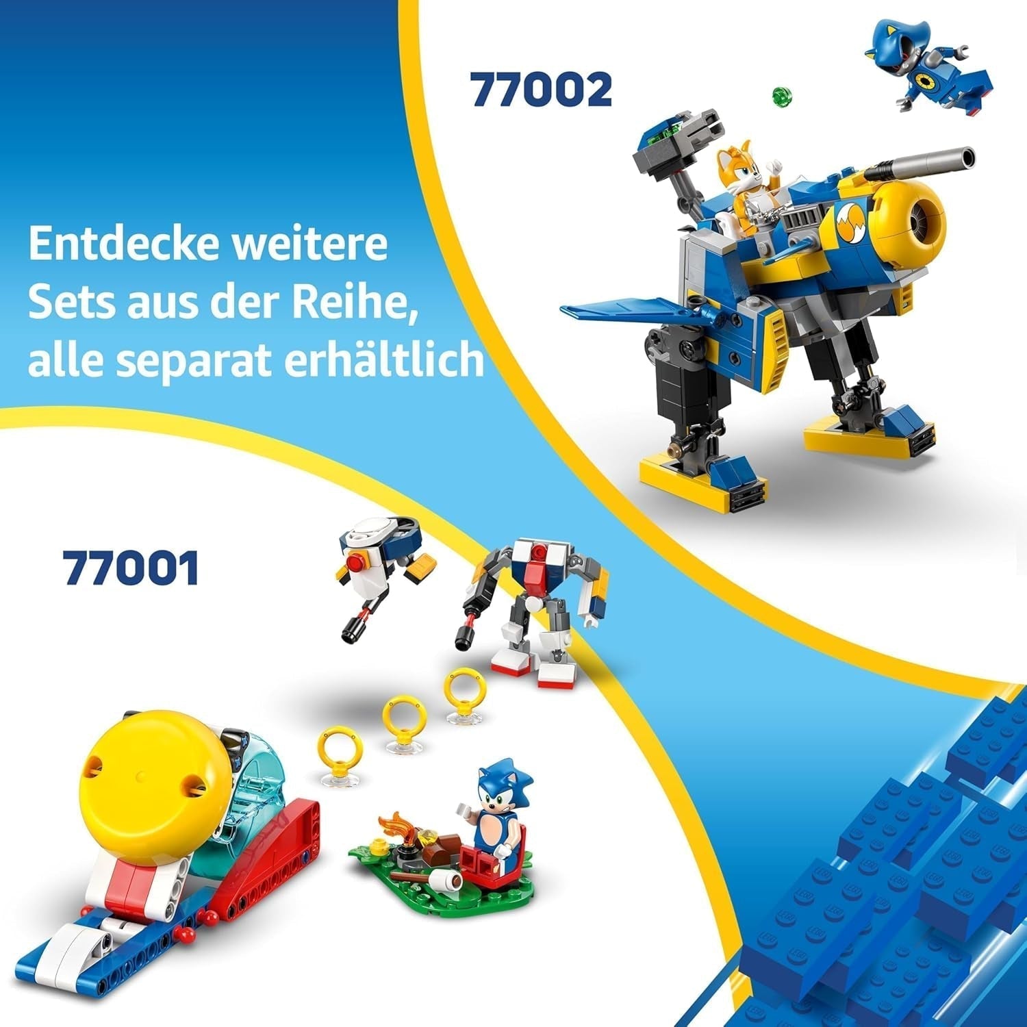 LEGO Sonic the Hedgehog Super Shadow Vs. Biolizard, jucărie gamer, cadou pentru băieți și fete, set de joacă de colecționat pentru copii și fani ai jocurilor video, cu figuri ale personajelor 77003 Seturi de constructie Besuche den LEGO-Store