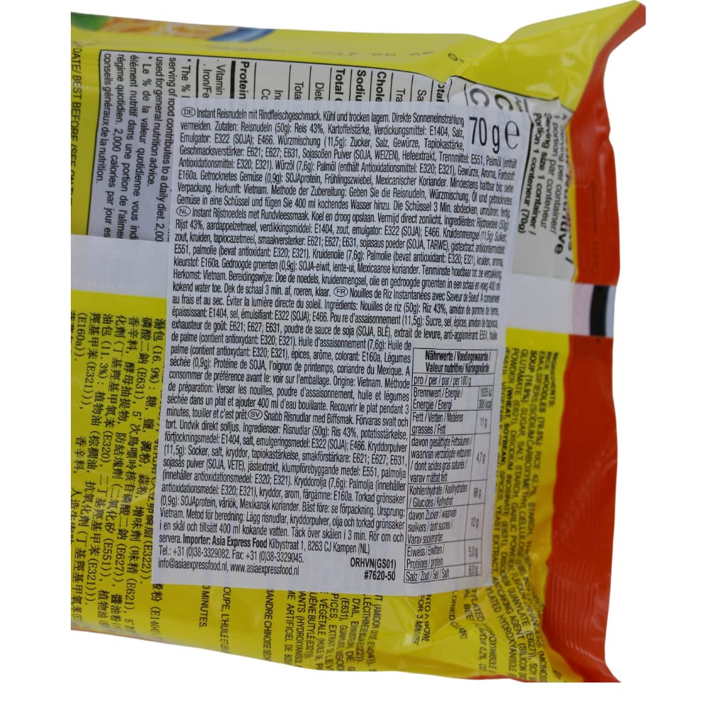 - OR Instant Glasnudeln Rindfleisch Kugel - (1 X 70 GR)