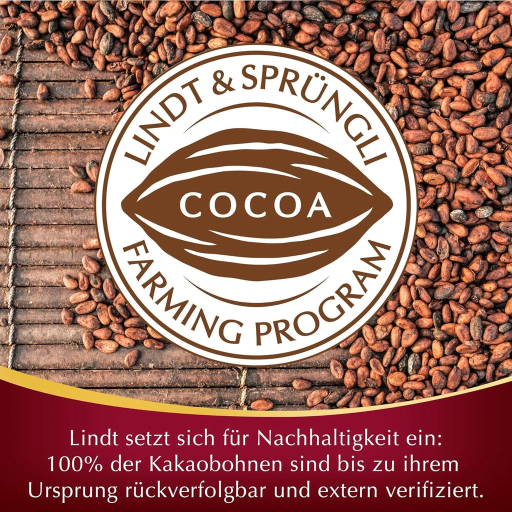 Lindt Chocolate LINDOR Double Chocolate Balls, Promoție | Pungă de 137 G Bomboane de Ciocolata Naty Shop