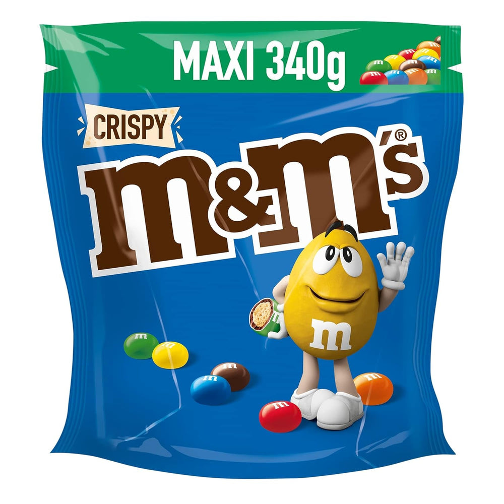 M&M'S Crispy, chipsuri de ciocolată cu miez crocant Bomboane de Ciocolata Naty Shop Crispy 340G