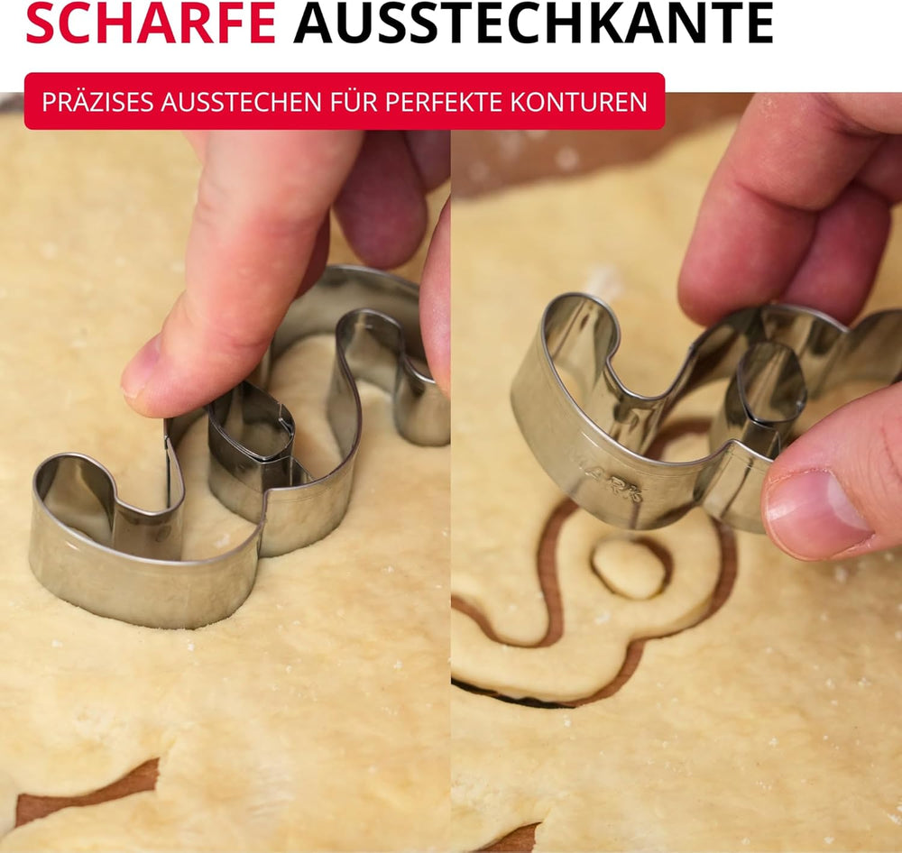 Formă de biscuiți Westmark în formă de paragraf – Forme de biscuiți din oțel inoxidabil pentru avocați și profesioniști din domeniul juridic – Formă precisă pentru aluat, brânză, legume și decorațiuni pentru petreceri, 8 cm