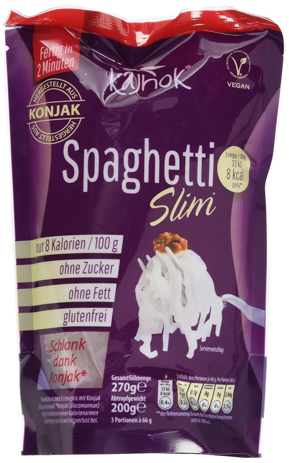 Spaghete vegane subțiri, 200g
