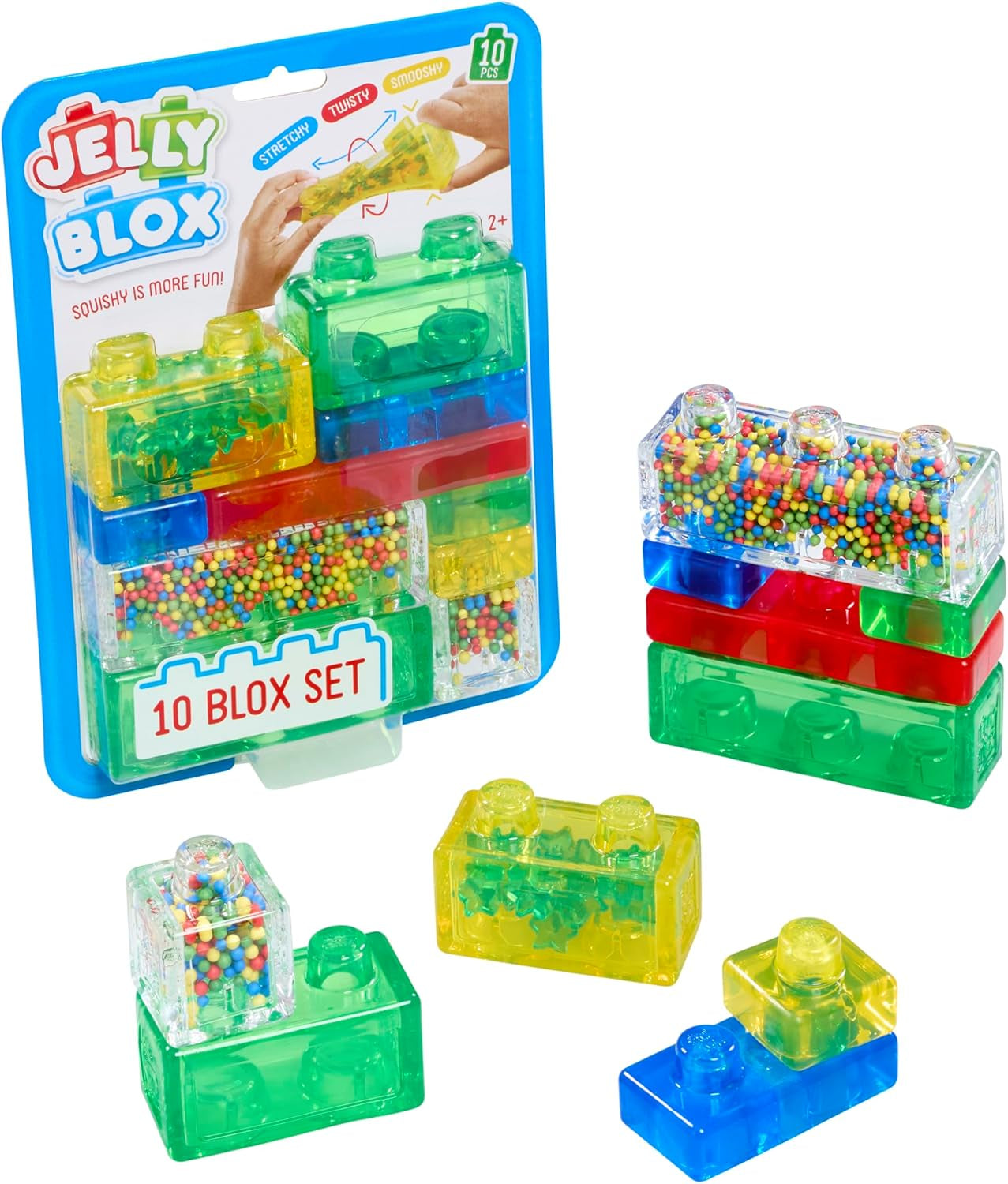 Goliath Jelly Blox – 10-Piece Blox-Set, 10 Große und Weiche Bausteine für Kinder ab 2 Jahren, Flexible Bausteine für Jungen und Mädchen, Konstruktionsspielzeug zum Kreativen Spielen