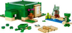 LEGO Minecraft The Turtle Beach House, casă de jucărie cu accesorii pentru fete și băieți de la 8 ani, set cu animale și personaje din jocul video, cadou pentru gameri 21254 Seturi de constructie Besuche den LEGO-Store