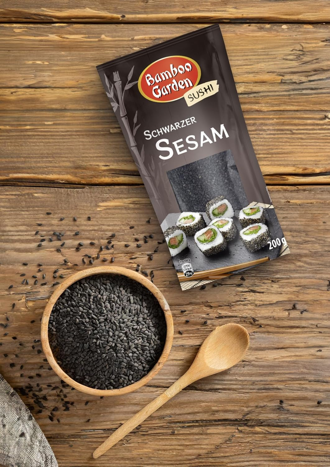 Bamboo Garden Sesam schwarz, 200 g (Verpackungsdesign kann abweichen)