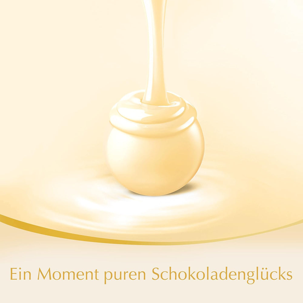 Bile de ciocolată albă Lindt LINDOR | Pungă de 137 g | Aprox. 10 biluțe de ciocolată albă cu umplutură care se topește în gură | Set cadou de ciocolată | Set cadou de ciocolată (Pachet de 2)