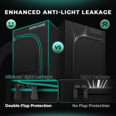 Cort de creștere MARS HYDRO 60x60x140cm, Cort de creștere pentru interior, Corturi de creștere din Mylar reflectorizante pentru hidroponie, Tavă inferioară detașabilă, pentru spațiu de creștere a plantelor