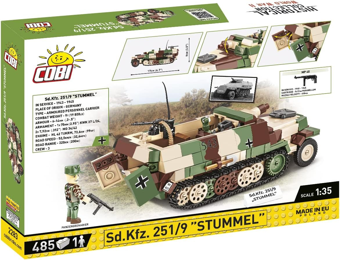 COBI 2283 sd.kfz.251/9 Army Bausteine, Various