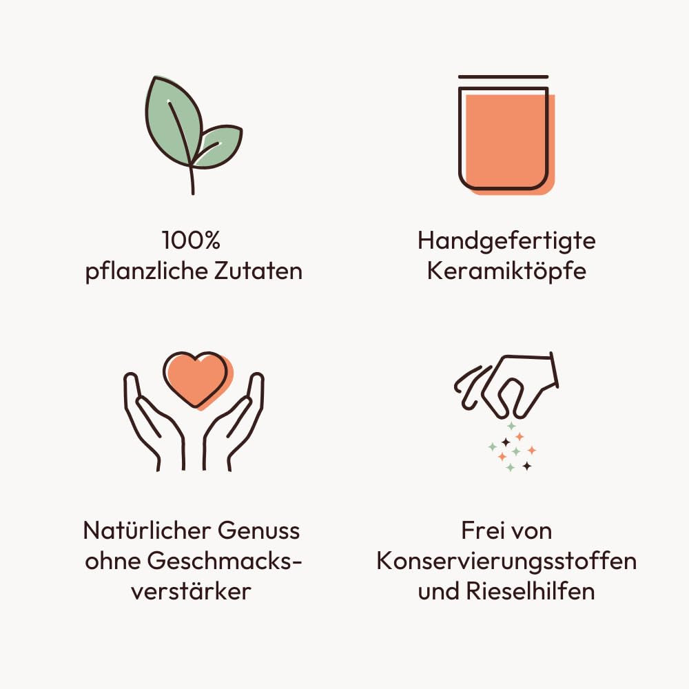 Potluck | Kräuter Kumpel 6er Set | Gewürzmischungen im Keramiktopf | Vegan, glutenfrei und mit natürlichen Inhaltsstoffen
