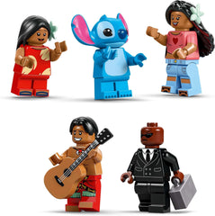 LEGO Ç€ Disney Casa de pe plajă din "Lilo și Stitch" - Jucărie de construit cu 6 camere, observator, navă spațială și 5 minifigurine - cadou de ziua de naștere pentru fete și băieți de 9+ și fani 43268 Seturi de constructie Besuche den LEGO-Store