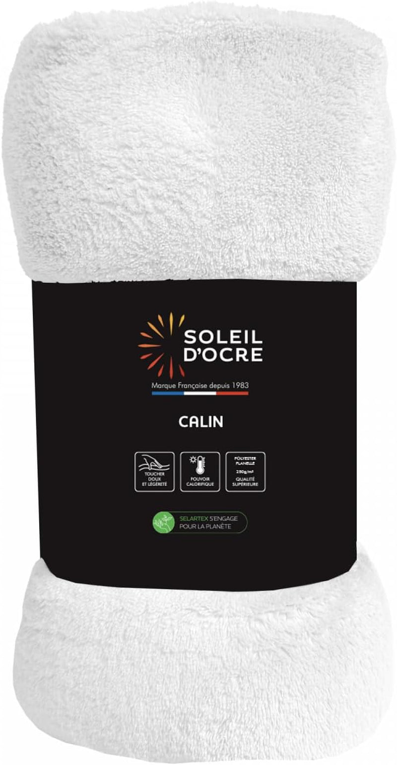 Soleil D'Ocre, pătură din flanel, 220 X 240 Cm, Calin, maro Plapumi si pilote Naty Shop Alb 220 X 240 Cm