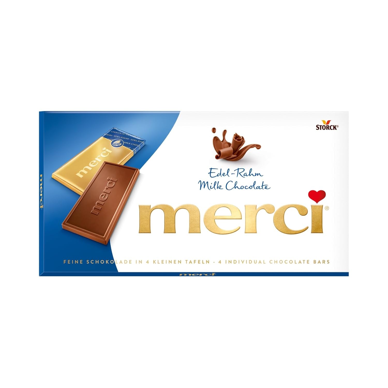 Tabletă de ciocolată Merci cremă fină, 100 grame Bomboane de Ciocolata Naty Shop 100 grame Cremă nobilă