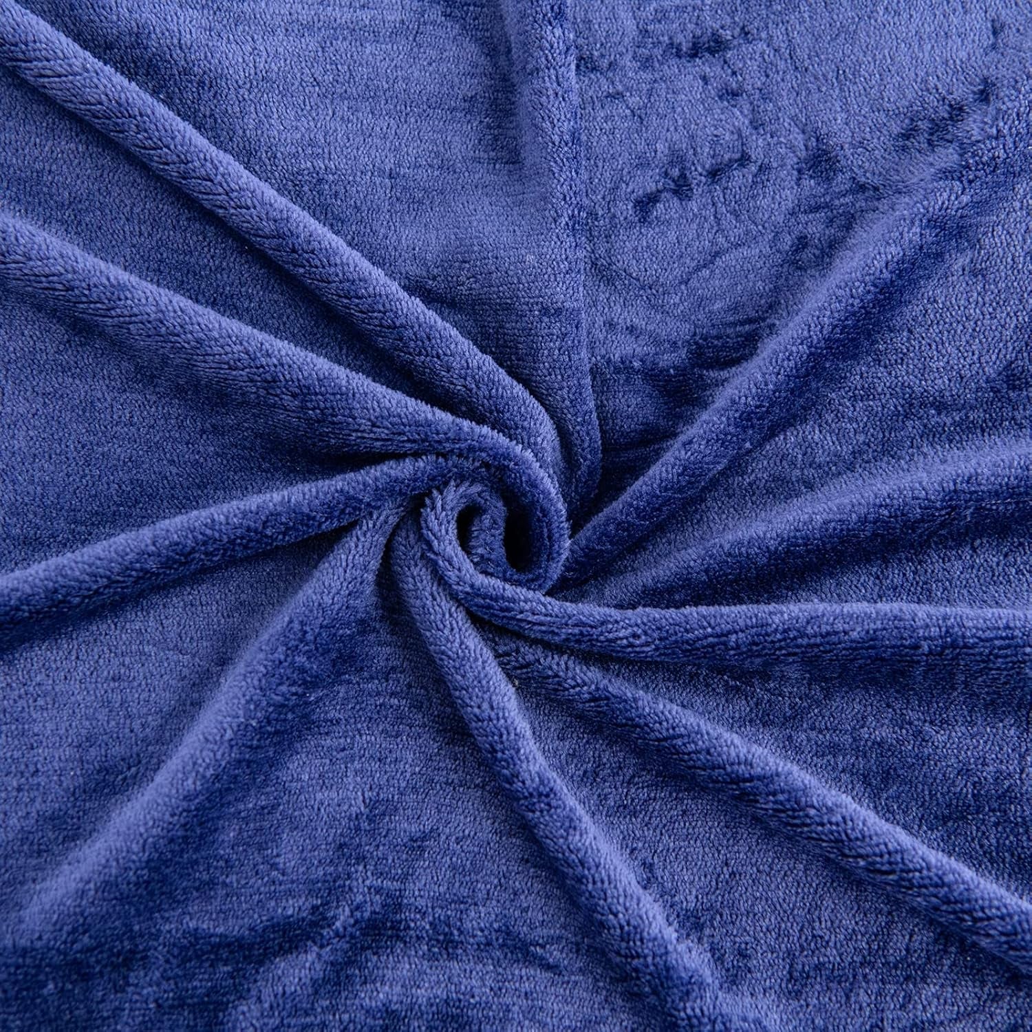 Kono Sherpa fleece throw blanket, 150 X 200 Cm, Soft, Cosy, Fluffy, Reversible, Microfibre, pături fixe pentru pat, canapea, canapea (Albastru marin, dublu/double) Paturi si Cuverturi Besuche den KONO-Store