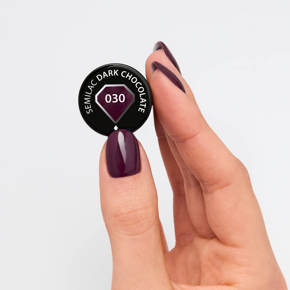 Oja UV Semilac 030 Ciocolată Neagră 7ml Colecția Allure