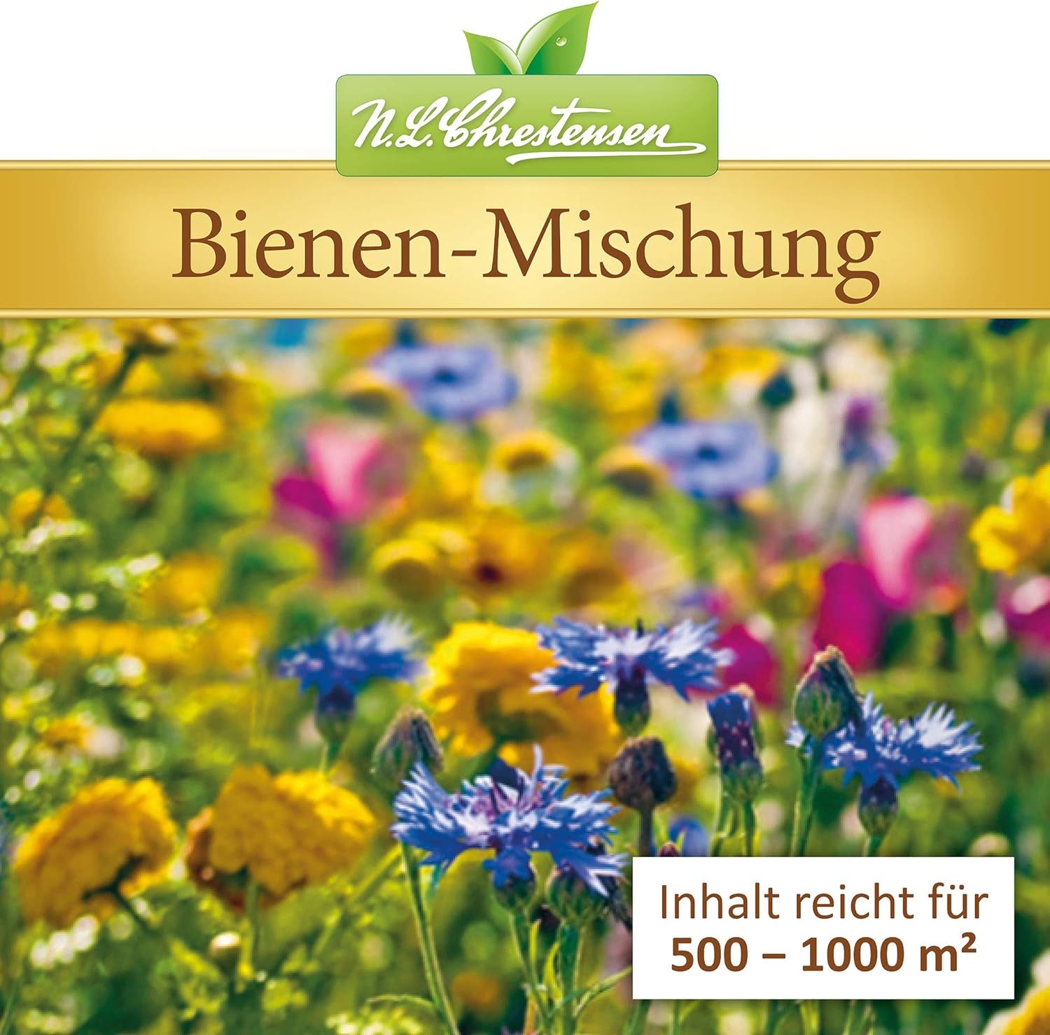 Găleată mare NLChrestensen - Un paradis pentru toate insectele, pășune pentru albine, amestec de semințe de flori prietenos cu albinele, multicoloră