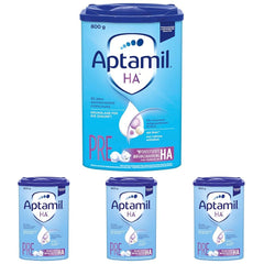 Aptamil HA PRE – Formulă de lapte praf pentru sugari de la naștere, cu DHA, fără lactoză, fără ulei de palmier, hrană pentru bebeluși, lapte praf, 800 g (pachet de 4)
