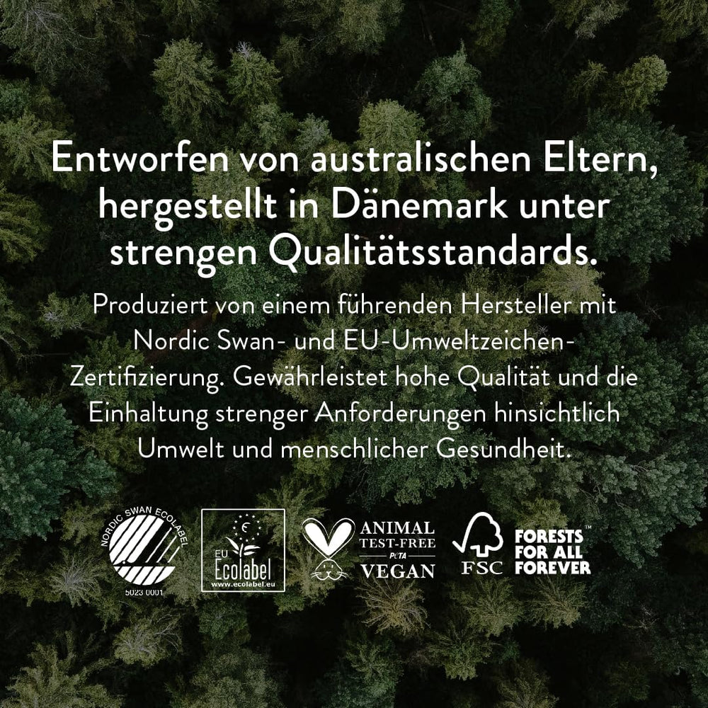 Scutece push-up, mărimea 4 L (7-12 kg) - 1 pungă cu 25 de bucăți - Fără substanțe nocive, ecologice, ultra-plate, pentru utilizare nocturnă - Fabricate în Danemarca