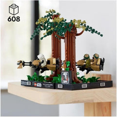 LEGO 75353 Star Wars Pursuit on Endor - Set Diorama, Întoarcerea Cavalerilor Jedi cu Luke Skywalker, Prințesa Leia & Scout Trooper și Speeder Bikes, 40th Anniversary Seturi de constructie Besuche den LEGO-Store