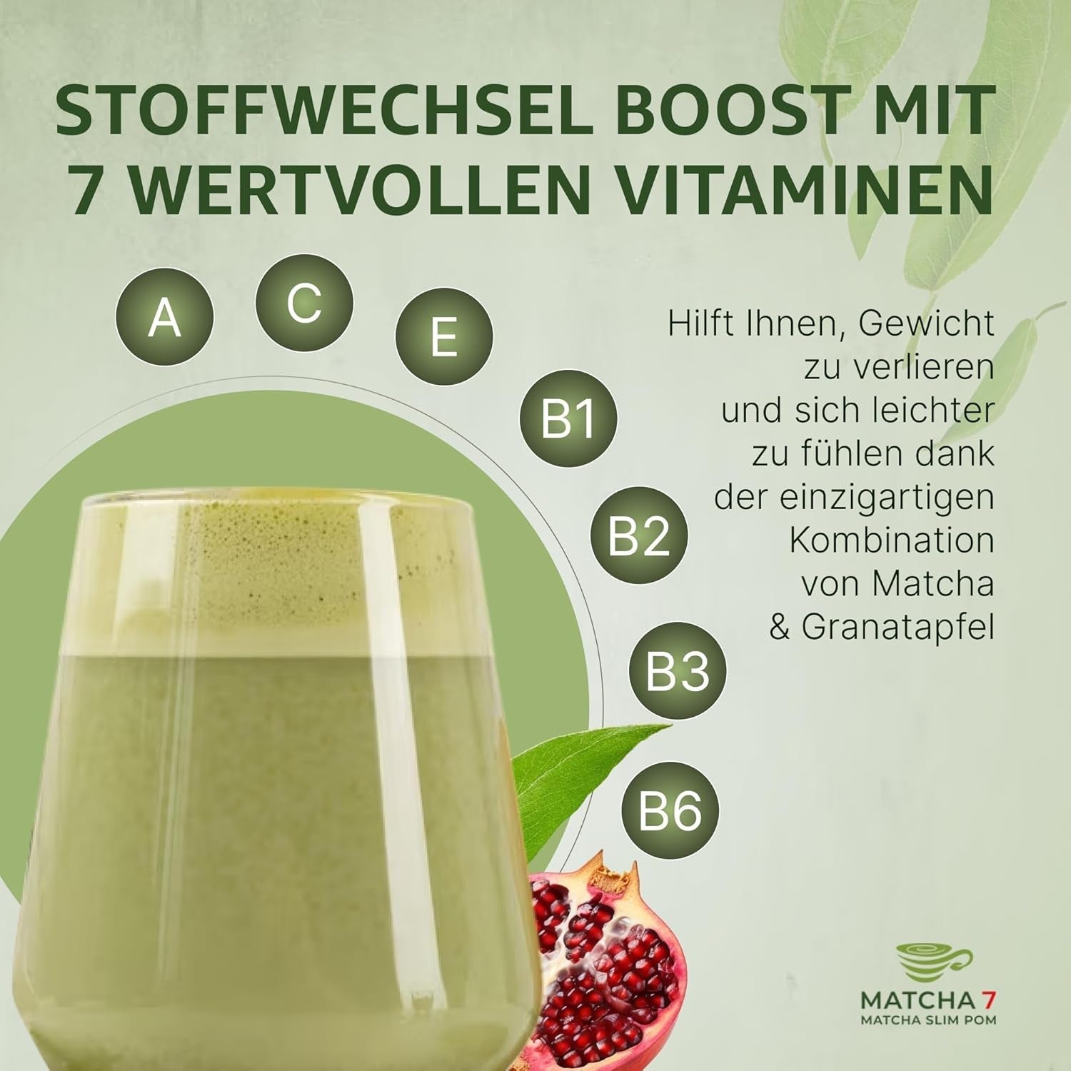 ® Ceremonial Matcha Pulbere X Rodie 100G [Susține slăbirea și metabolismul] - Ceai verde pentru un stil de viață activ și sănătos - Ceai verde fără aditivi (pur și natural)