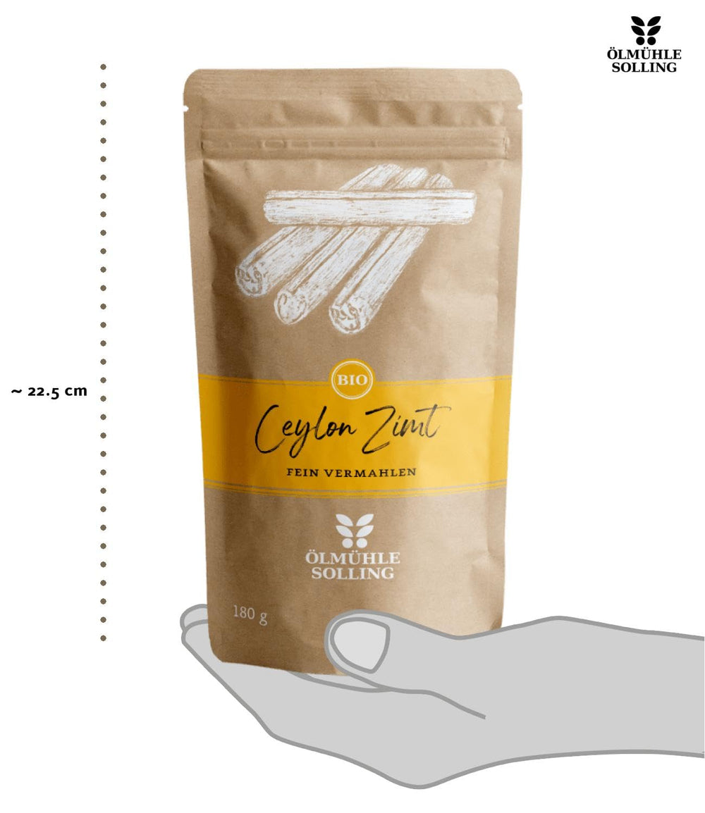 - BIO Ceylon Zimt | Ceylon Zimtpulver aus kontrolliert biologischem Anbau | Zimtpulver fein vermahlen aus ganzen Zimtstangen. Ideal zu Müsli, Milchreis, Gebäck uvm. | Inhalt: 180 g