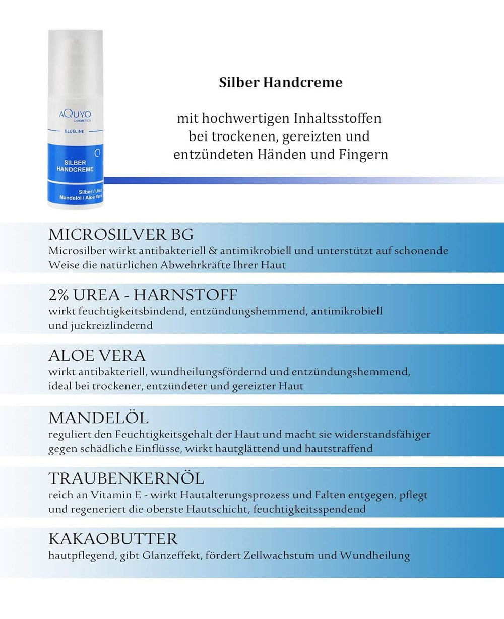 Blueline Silver Hand Cream, cremă pentru îngrijirea pielii, 100 ml Cosmetice si Infrumusetare Naty Shop