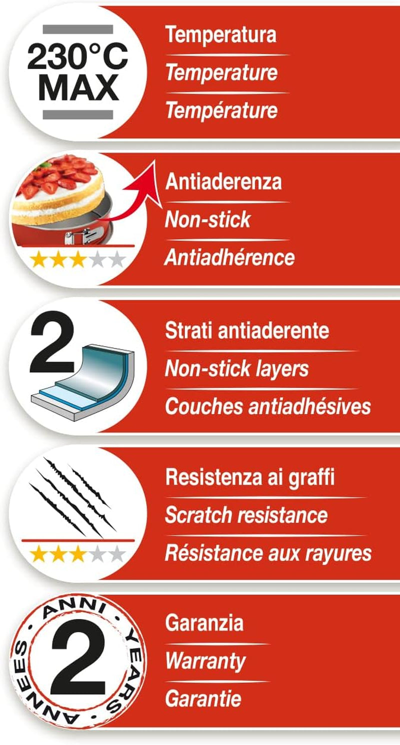 508000000hgnam Rossana 2.0, formă de inimă 25 cm, oțel cu acoperire necorespunzătoare, Matrite si tavi pentru copt Naty Shop