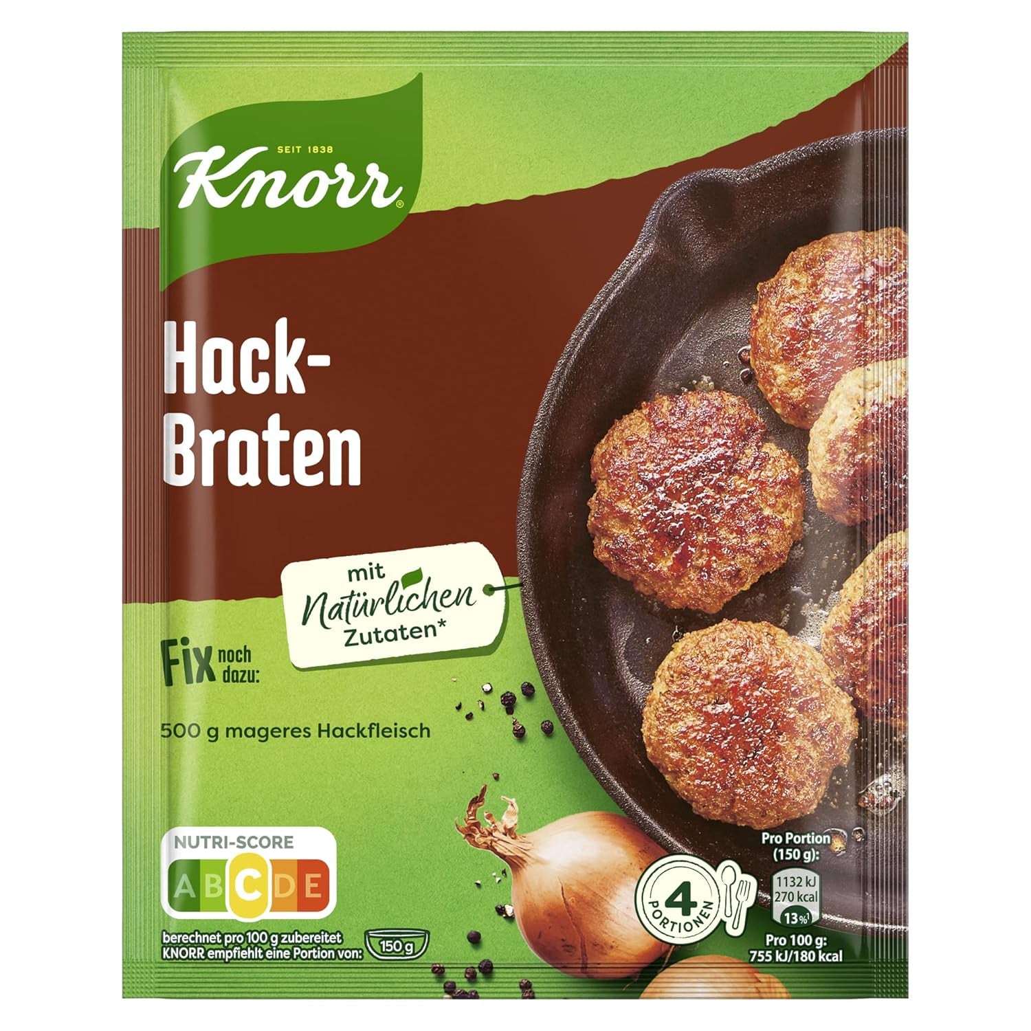 Knorr Fix Pfeffer-Rahm Medaillons 3 Portionen (1 x 35 g) | 35 g (1er Pack)