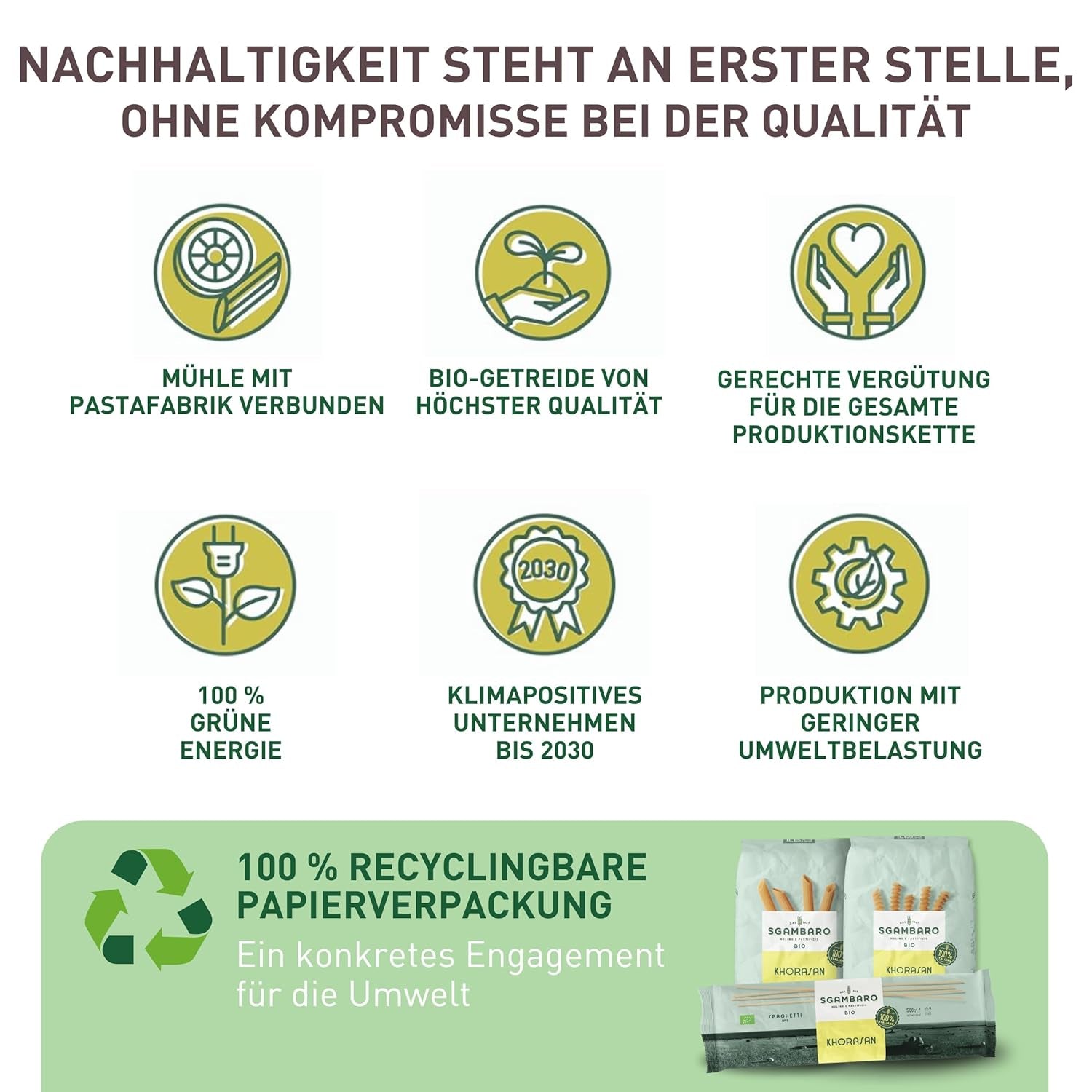 Paste spaghete organice nr. 5 - 500 g din grâu Khorasan – Grâu antic, bogat în proteine, cultivat 100% italian – Versatile în bucătărie și bogate în nutrienți