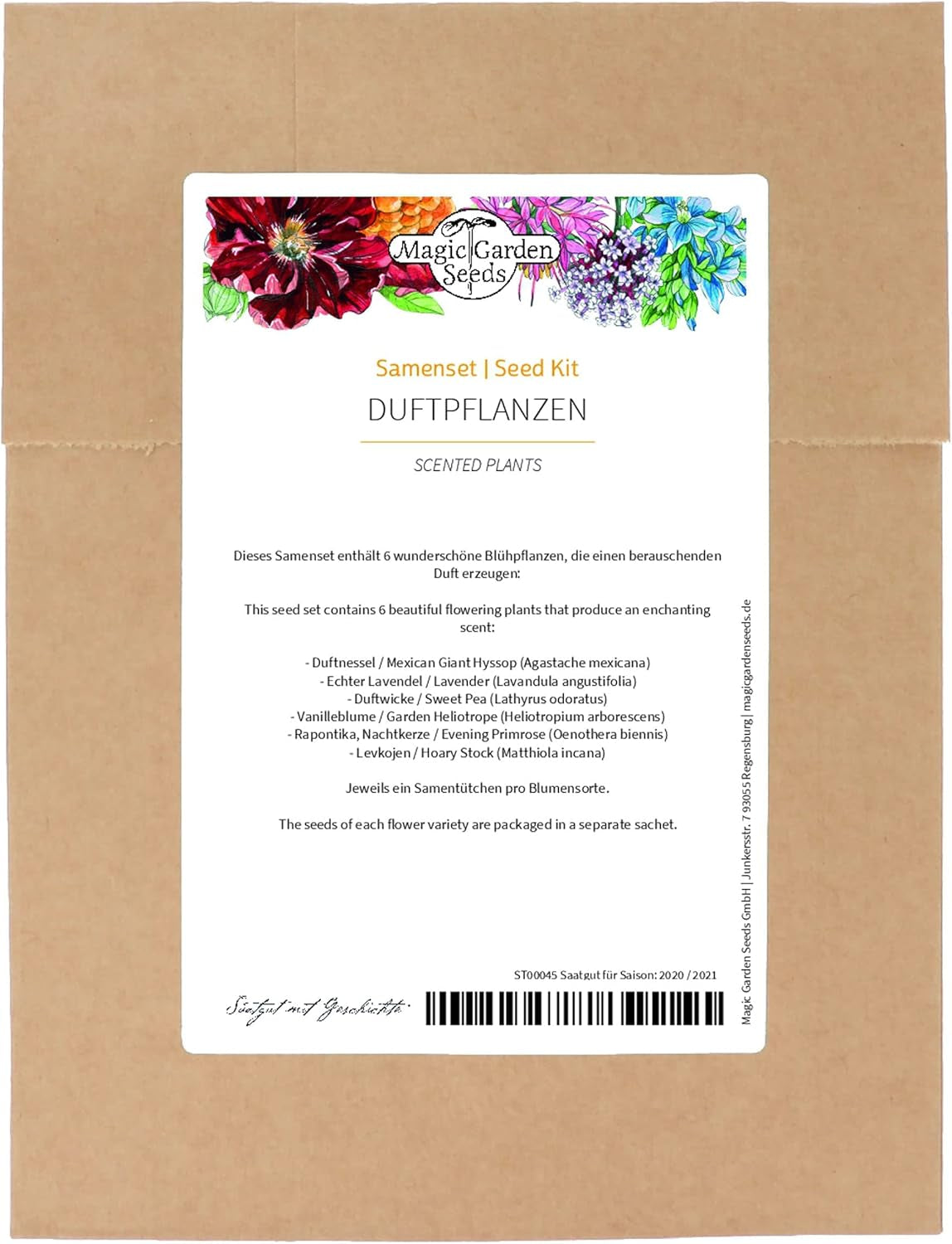 Duftpflanzen - Samenset mit 6 prachtvoll duftenden Blühpflanzen