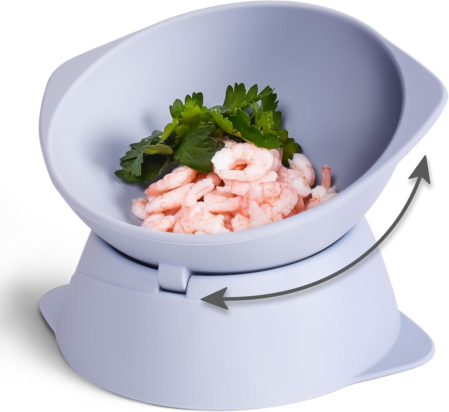 Bol pentru pisici ne&no® din silicon cu înclinare reglabilă | Bol pentru hrănirea pisicilor ridicat | Bol pentru hrana pisicilor