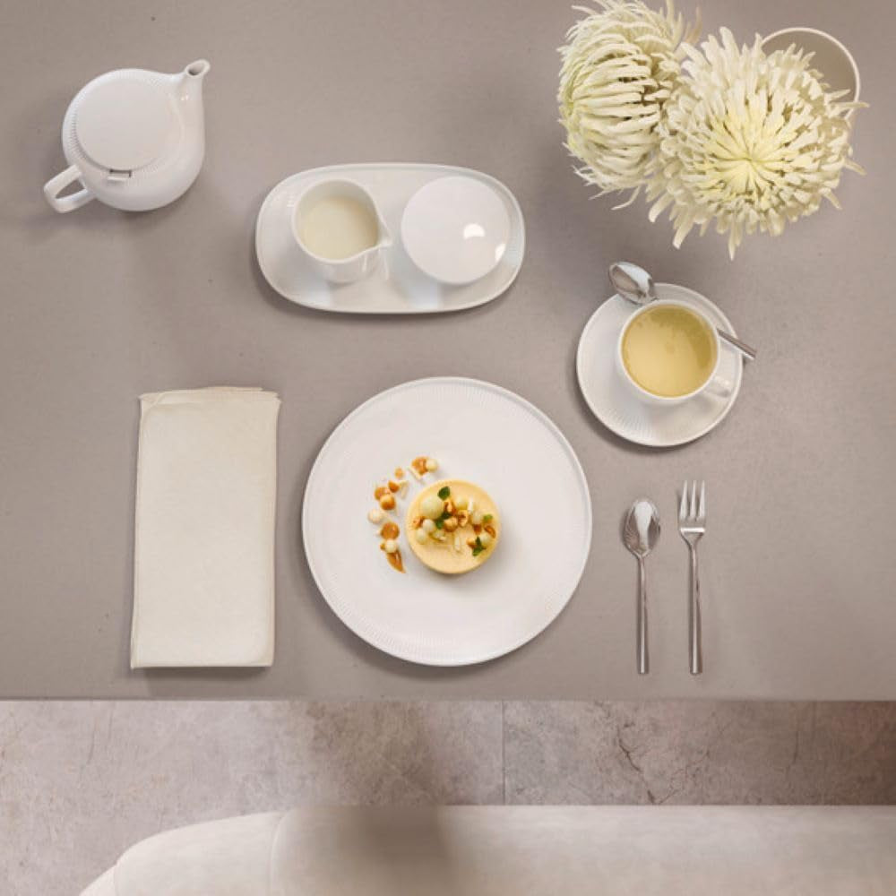Villeroy & Boch – Cană de lapte Afina 170 ml, albă, potrivită pentru mașina de spălat vase, potrivită pentru cuptorul cu microunde, doză de lapte, accesoriu pentru cafea, ulcior ceramic, sosieră, veselă, porțelan premium