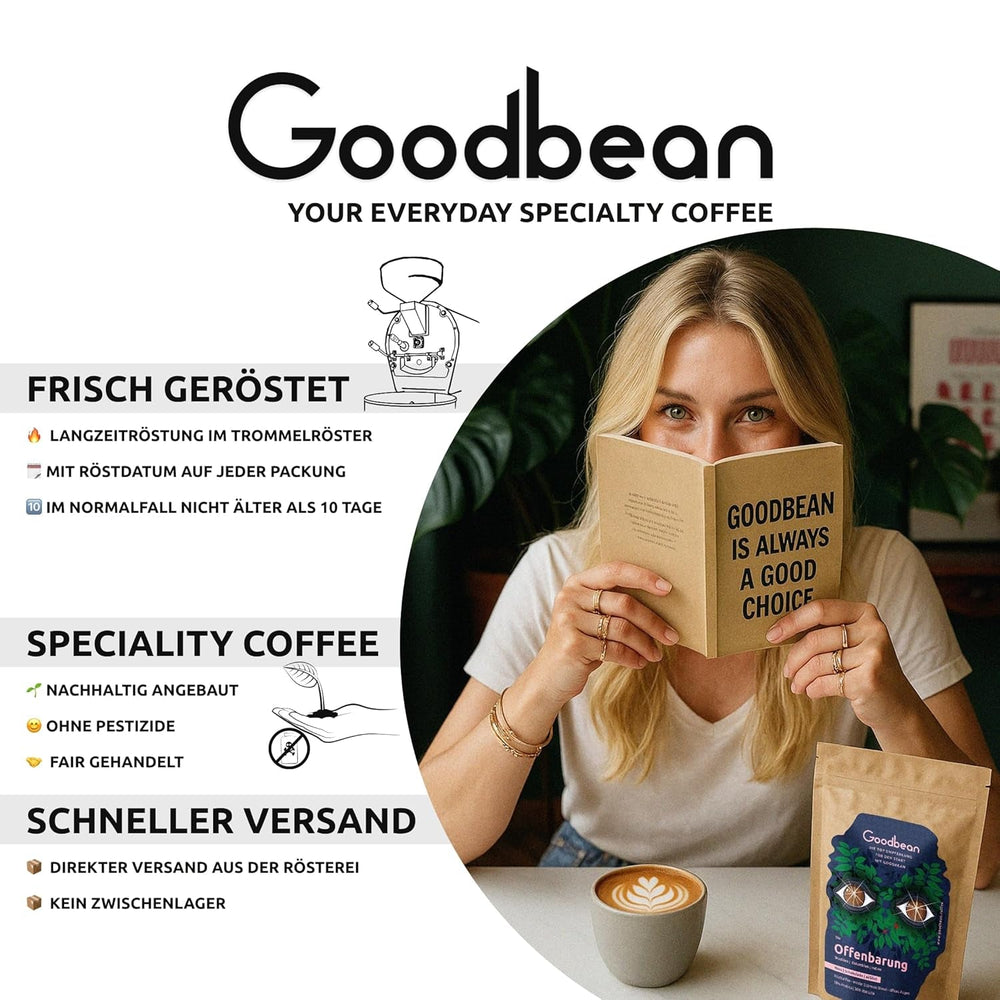 Revelația | Boabe de Espresso - Blânde și Armonioase | 2500g - 70% Arabica 30% Robusta | Pentru Espresso, Cappuccino și Espressoare Automate de Cafea | Boabe Întregi | Proaspăt Prăjite cu Curmale Prăjite