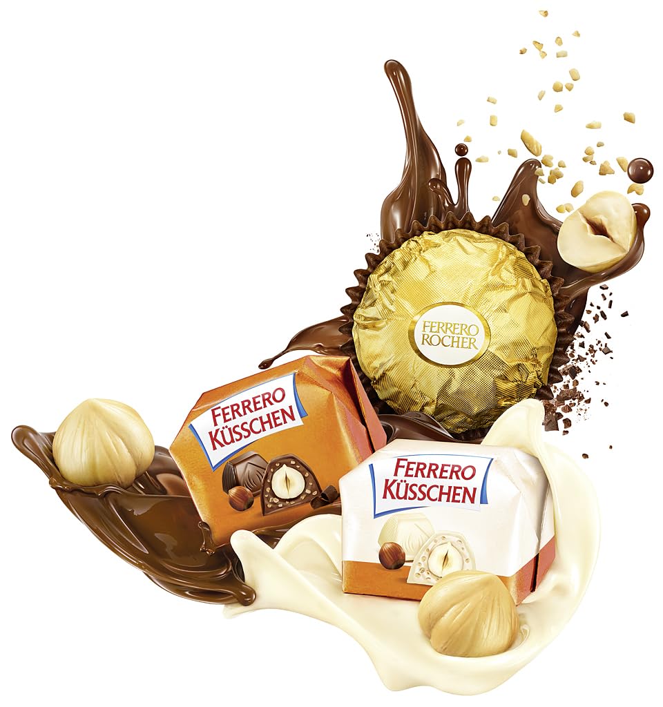 Ferrero The Best Nut Edition - Cadou de Ciocolata pentru El și Ea cu 3 Sortimente Premium